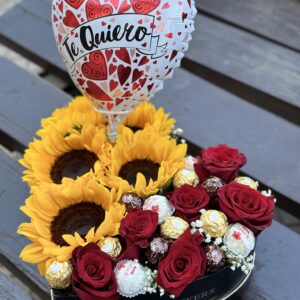 Corazón con GIRASOLES