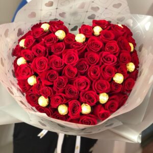 Corazón en rosas!