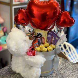 peluche con chocolates !