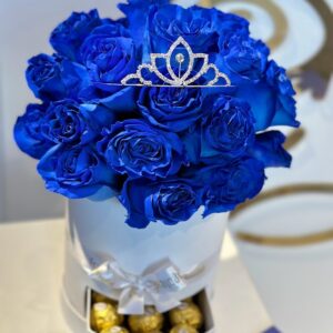 Caja de Rosas Azules